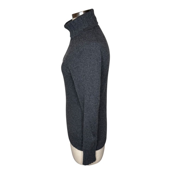 KINROSS CASHMERE Women's Charcoal Gray Turtleneck Sweater Size S 100% Cashmere - Picture 2 of 5